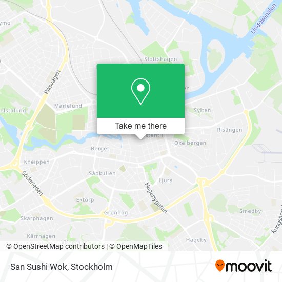 San Sushi Wok map