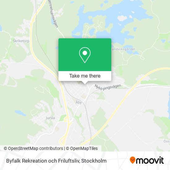 Byfalk Rekreation och Friluftsliv map