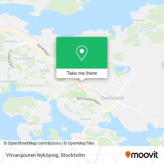 Vitvarujouren Nyköping map