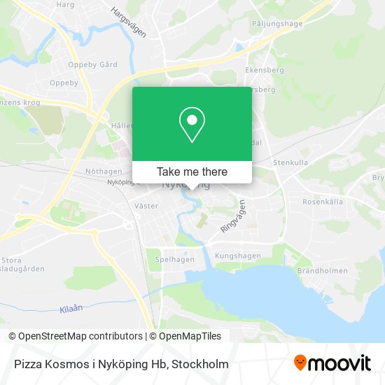 Pizza Kosmos i Nyköping Hb map