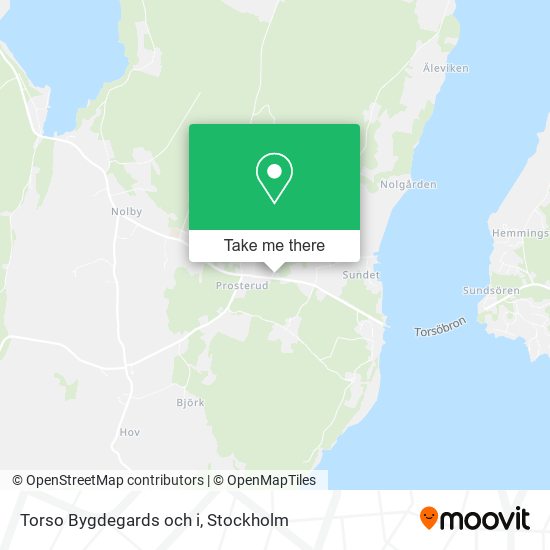Torso Bygdegards och i map