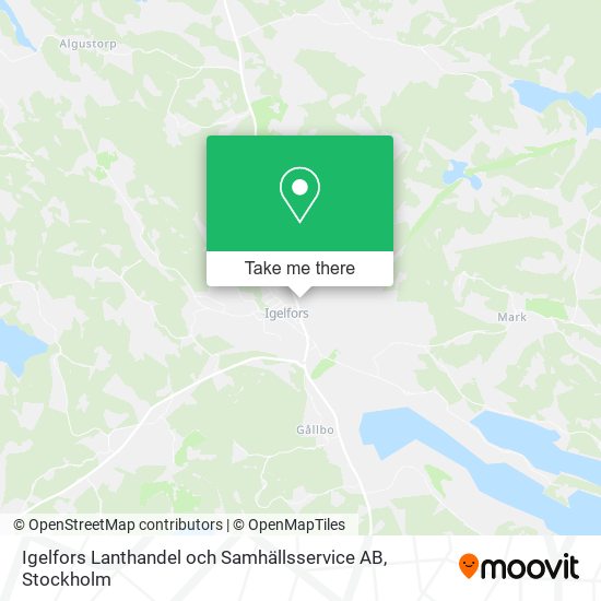 Igelfors Lanthandel och Samhällsservice AB map