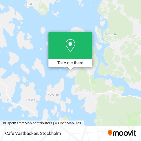 Café Västbacken map