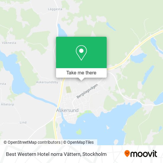 Best Western Hotel norra Vättern map