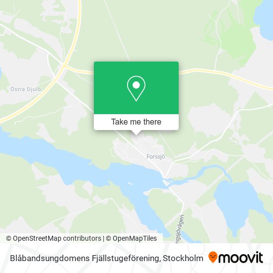 Blåbandsungdomens Fjällstugeförening map