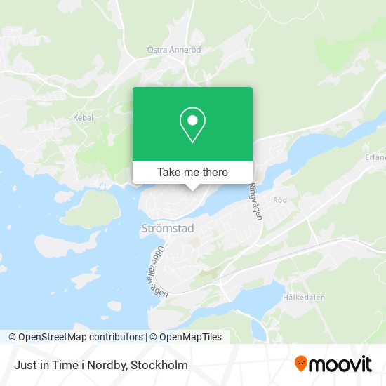 Just in Time i Nordby map