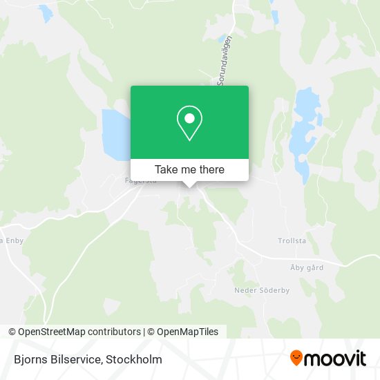 Bjorns Bilservice map