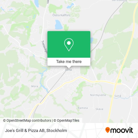 Joe's Grill & Pizza AB map