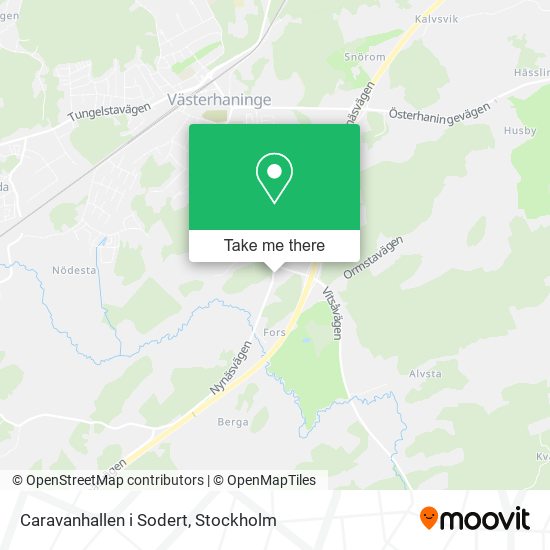 Caravanhallen i Sodert map