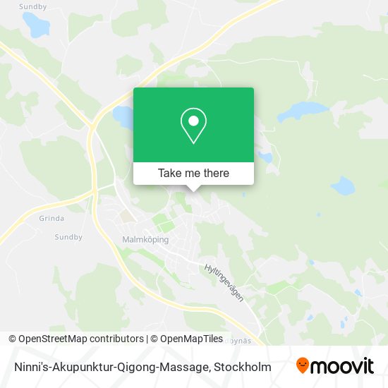 Ninni's-Akupunktur-Qigong-Massage map