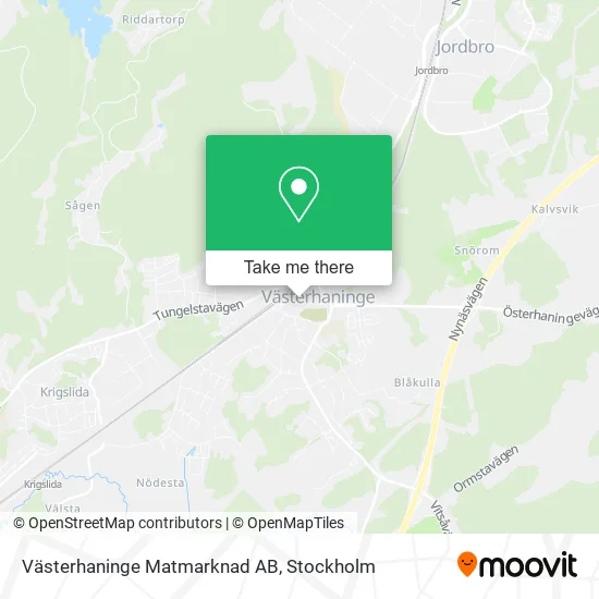 Västerhaninge Matmarknad AB map