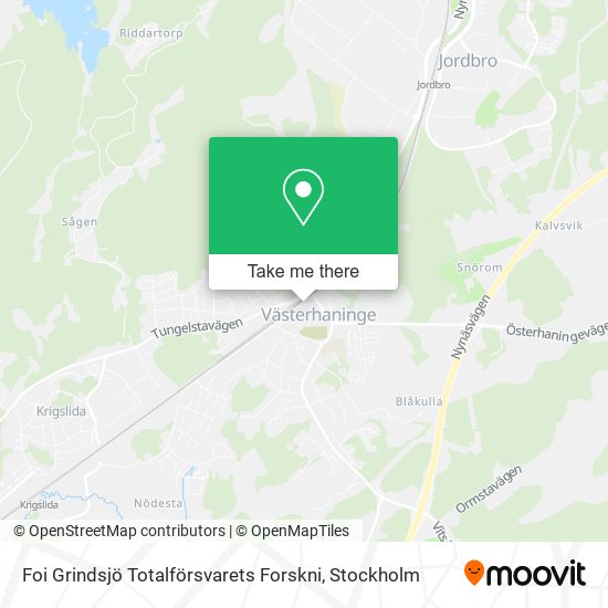 Foi Grindsjö Totalförsvarets Forskni map