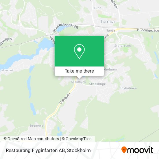 Restaurang Flyginfarten AB map