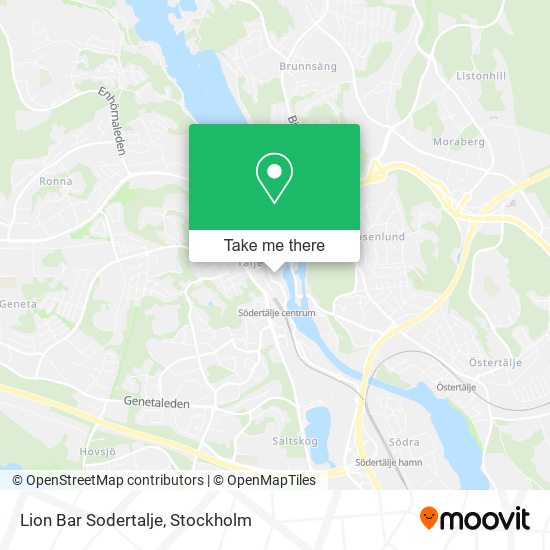 Lion Bar Sodertalje map