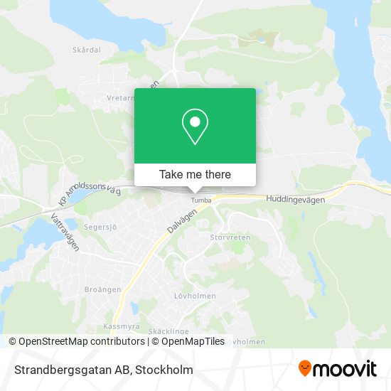 Strandbergsgatan AB map