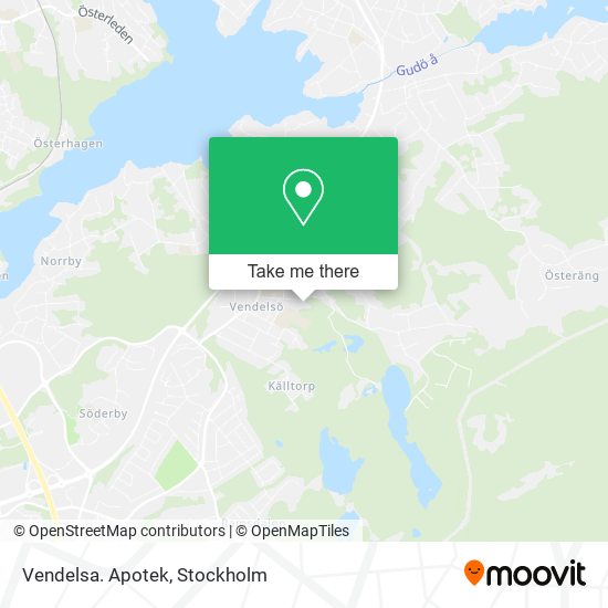 Vendelsa. Apotek map