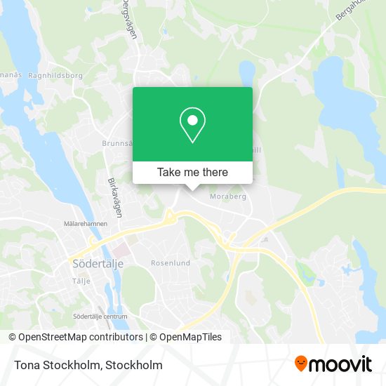 Tona Stockholm map