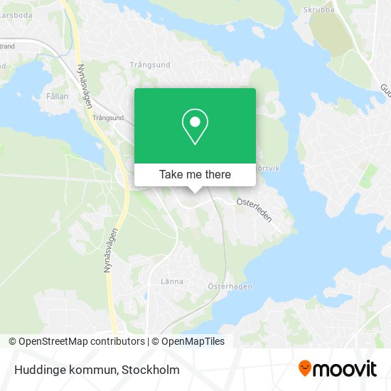 Huddinge kommun map