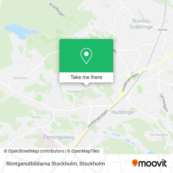 Röntgenutbildarna Stockholm map