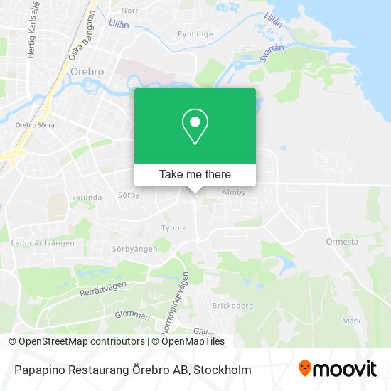 Papapino Restaurang Örebro AB map