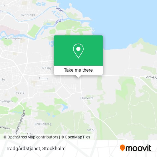 Trädgårdstjänst map