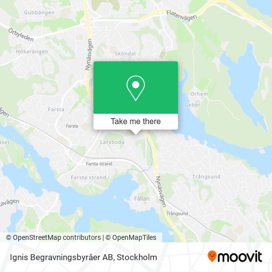 Ignis Begravningsbyråer AB map