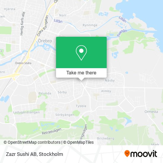 Zazr Sushi AB map