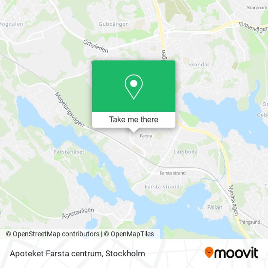 Apoteket Farsta centrum map