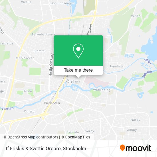 If Friskis & Svettis Örebro map
