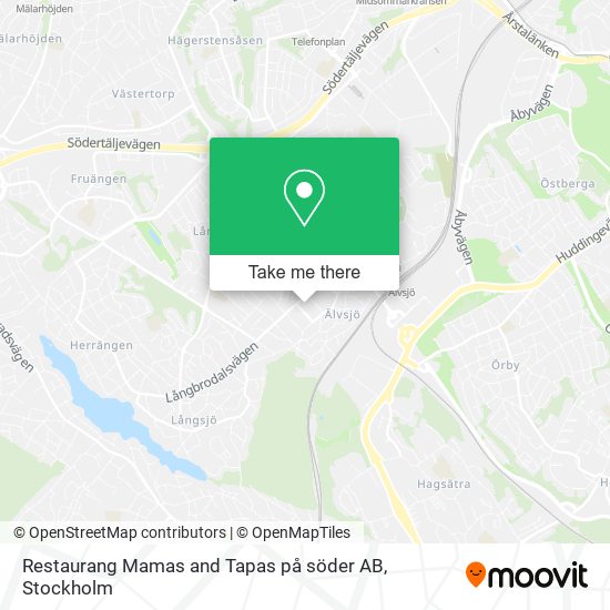 Restaurang Mamas and Tapas på söder AB map