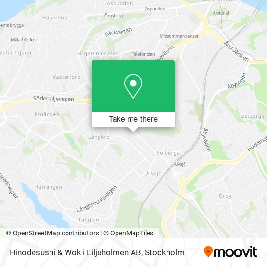 Hinodesushi & Wok i Liljeholmen AB map