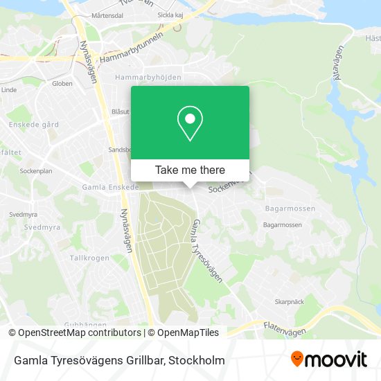 Gamla Tyresövägens Grillbar map