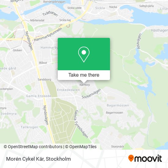 Morén Cykel Kär map
