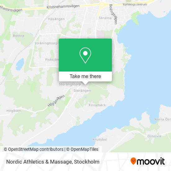 Nordic Athletics & Massage map