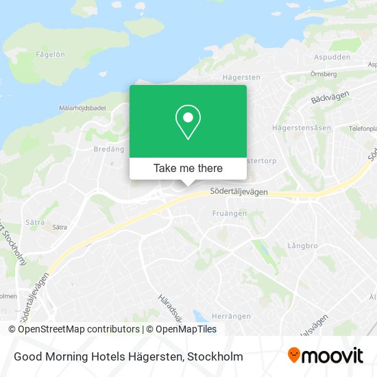 Good Morning Hotels Hägersten map