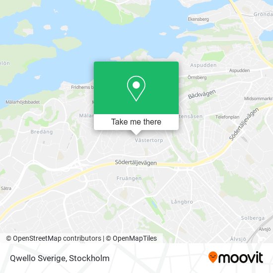 Qwello Sverige map