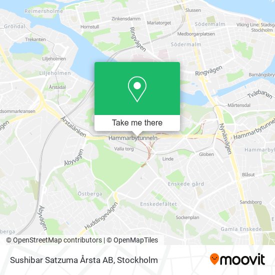 Sushibar Satzuma Årsta AB map
