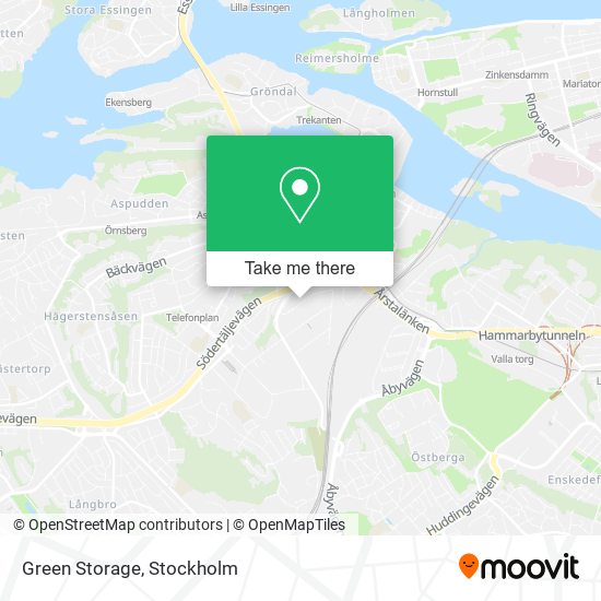 Green Storage map