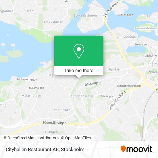 Cityhallen Restaurant AB map