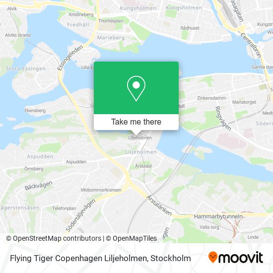 Flying Tiger Copenhagen Liljeholmen map