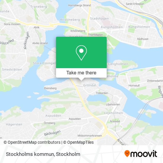 Stockholms kommun map