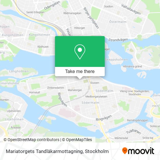 Mariatorgets Tandläkarmottagning map