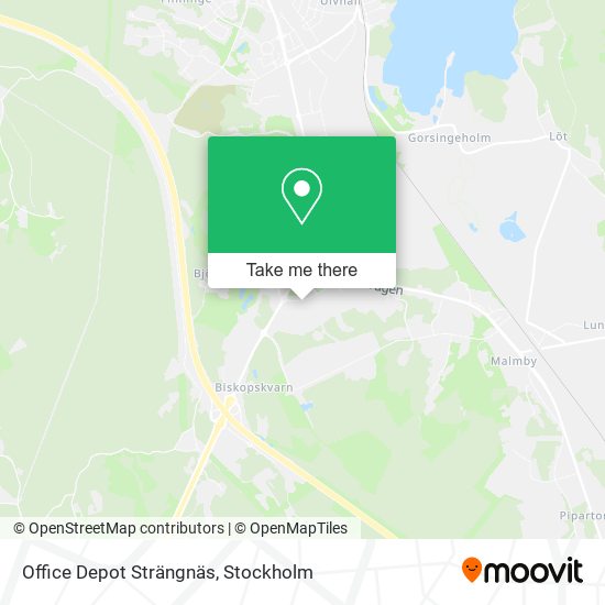 Office Depot Strängnäs map