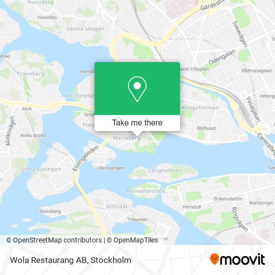 Wola Restaurang AB map