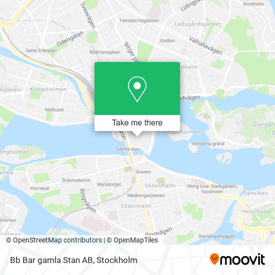 Bb Bar gamla Stan AB map