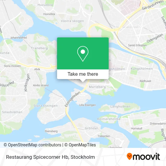 Restaurang Spicecorner Hb map