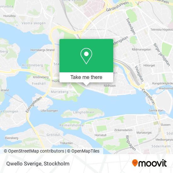 Qwello Sverige map