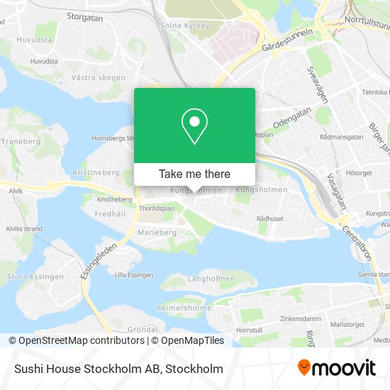 Sushi House Stockholm AB map