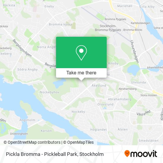 Pickla Bromma - Pickleball Park map
