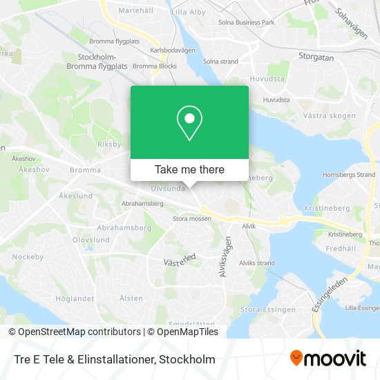 Tre E Tele & Elinstallationer map